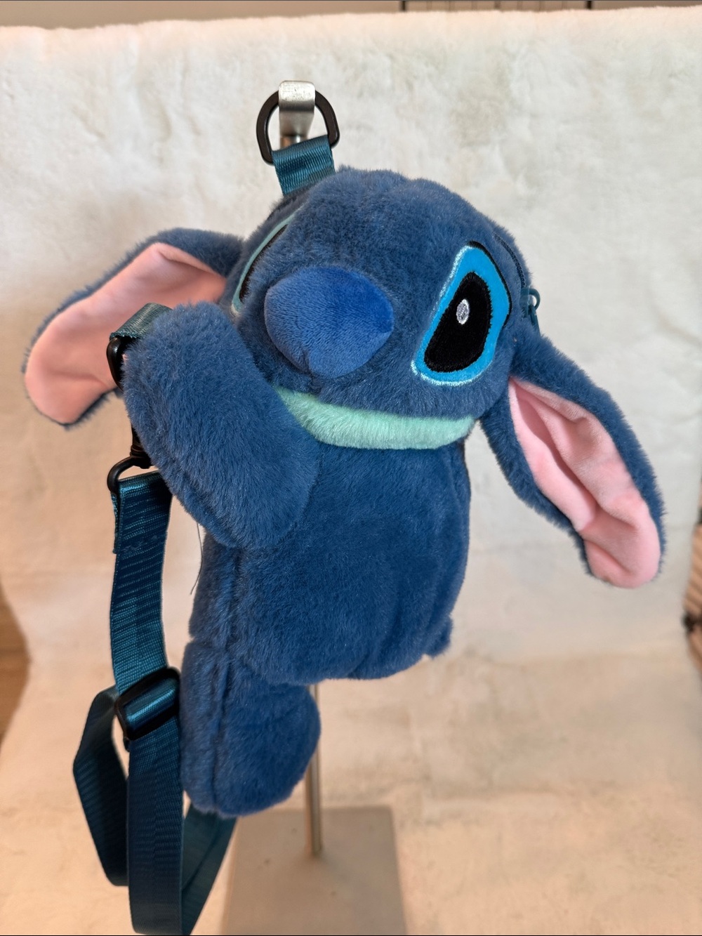 NWOT Blue Plush Stitch Character Kids Crossbody Bag